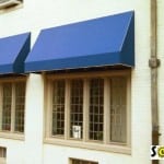 Traditional awning with wrap valence.