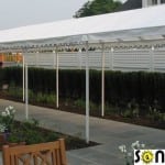 A covered walkway.
