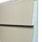 Vinyl siding cross section.