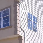 Vinyl siding on home.
